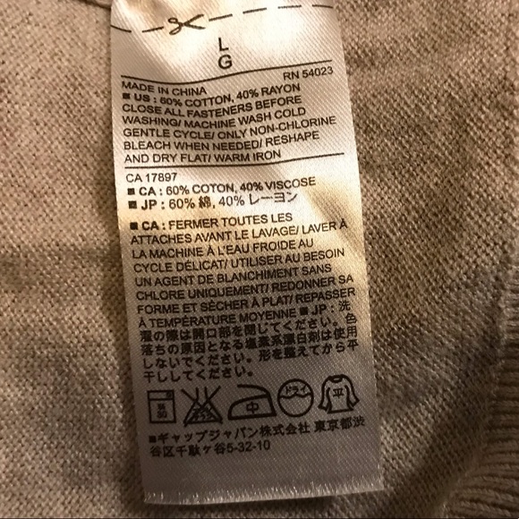 Banana Republic cardigan in nice oatmeal color - Picture 3 of 4